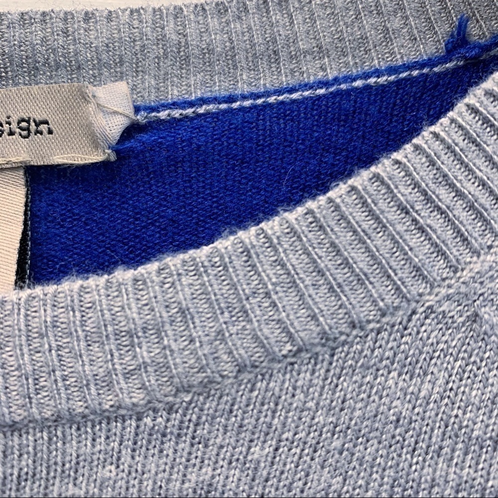 VERTICAL design color block crewneck sweater sizeS - Picture 3 of 7